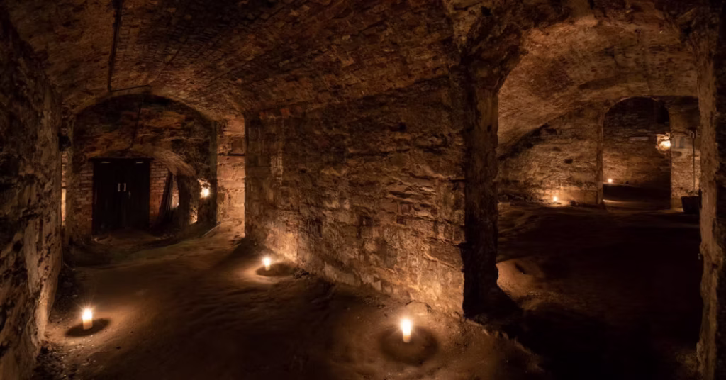 Edinburgh Castle vaults Edinburgh Castle vaults